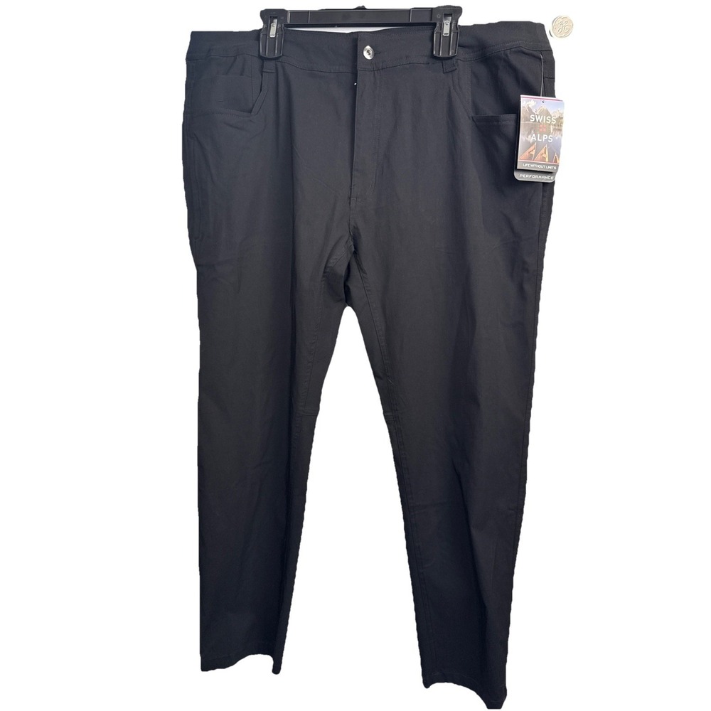 Swiss Alps‎ Performance Sz 42 Black Pants Stretch Sun Protection NWT